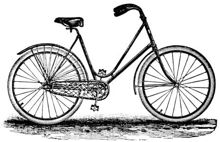 crescent bicycle magazine ad, old fashioned bike image, free.
