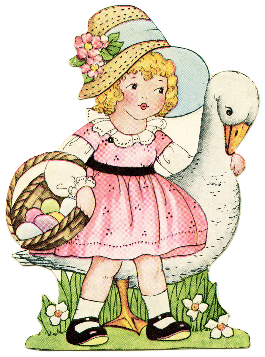 Free vintage easter clip art.