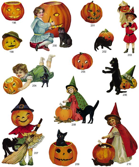 vintage halloween clipart free.