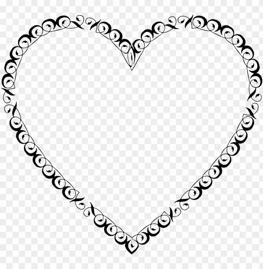 clipart vintage filigree heart.