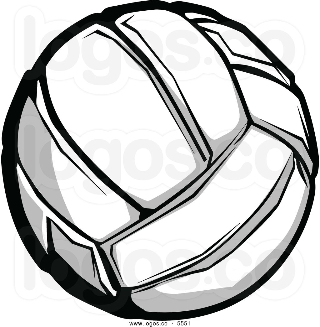 Colorful Volleyball Clipart.