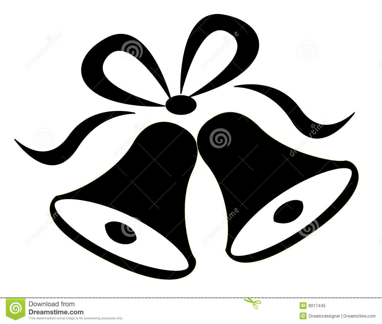 Download free wedding clipart black and white bells and hearts 20 ...