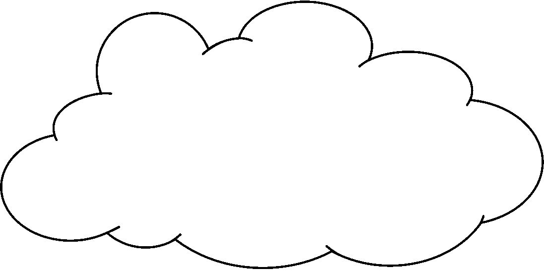 Free White Cloud Clipart Image.