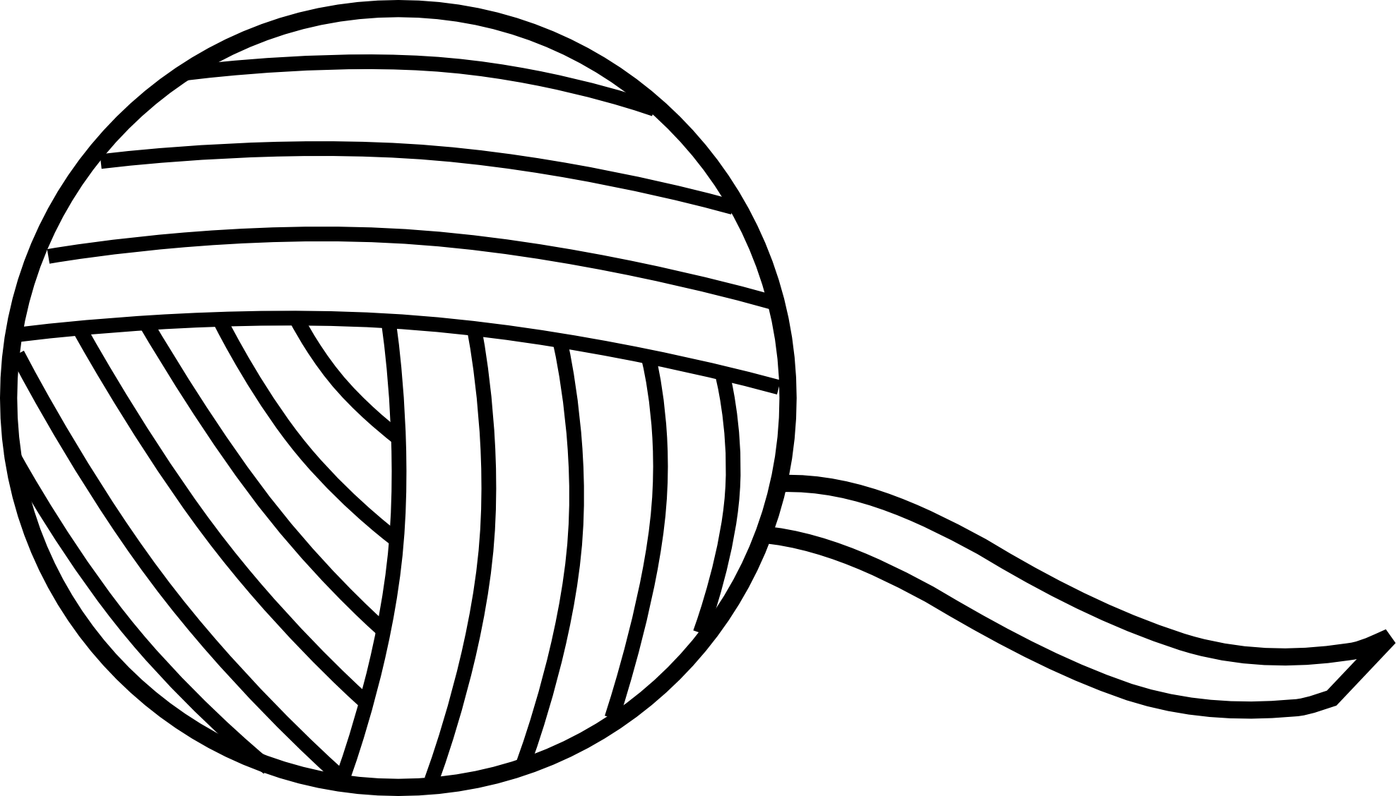 Yarn Clipart Black And White.