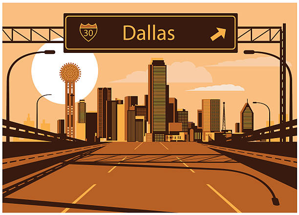 Dallas Freeways Clip Art, Vector Images & Illustrations.