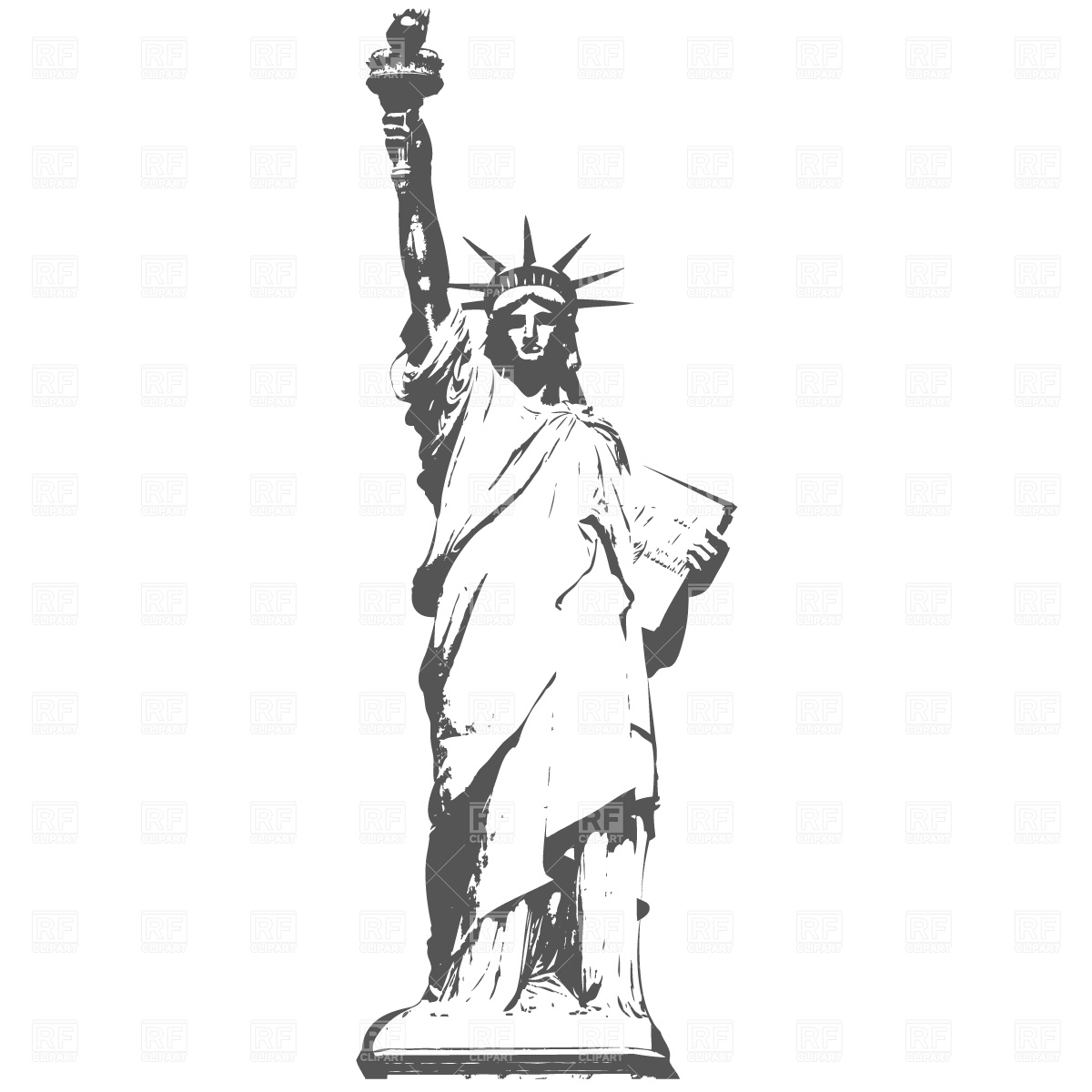 New york statue of liberty clipart.