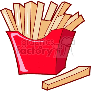 French fries clipart. Royalty.
