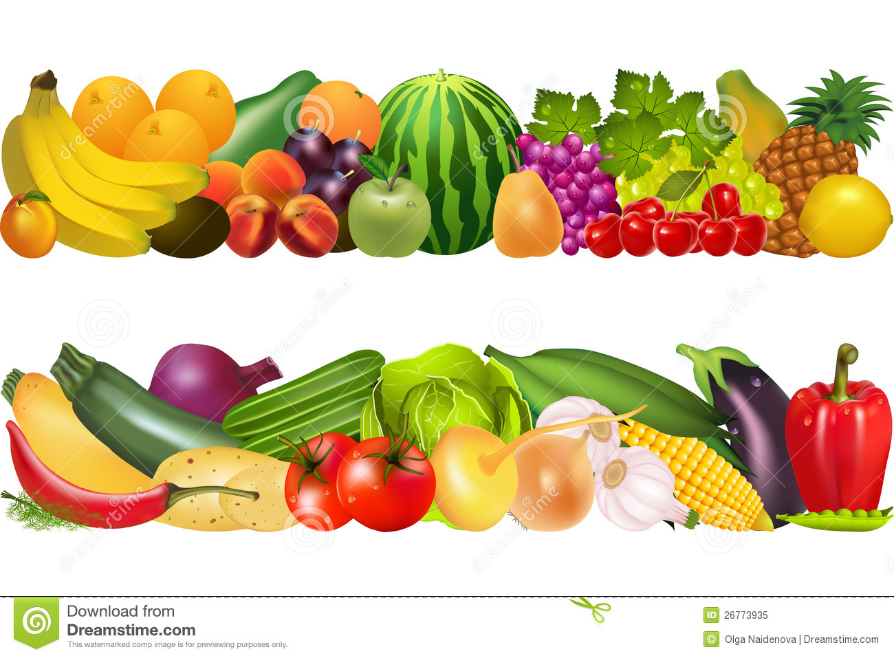 Fresh vegetables clipart - Clipground