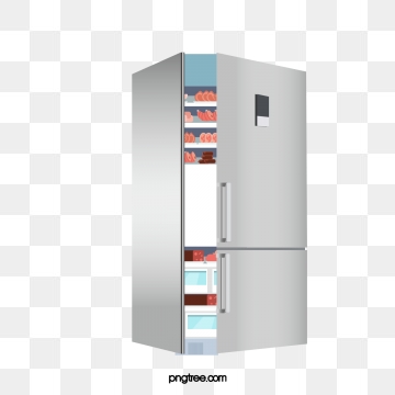 Double Door Refrigerator PNG Images.
