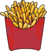 French Fries Clipart.