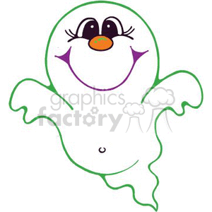 friendly ghost clipart. Royalty.