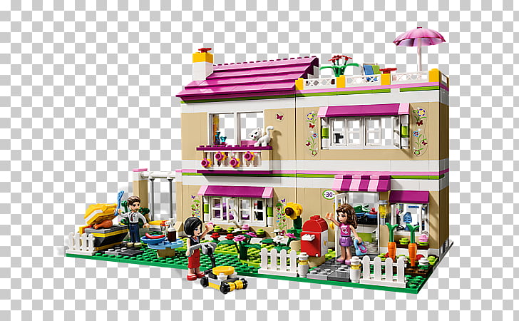 LEGO 3315 Friends Olivia\'s House Toy Lego minifigure, pizza.