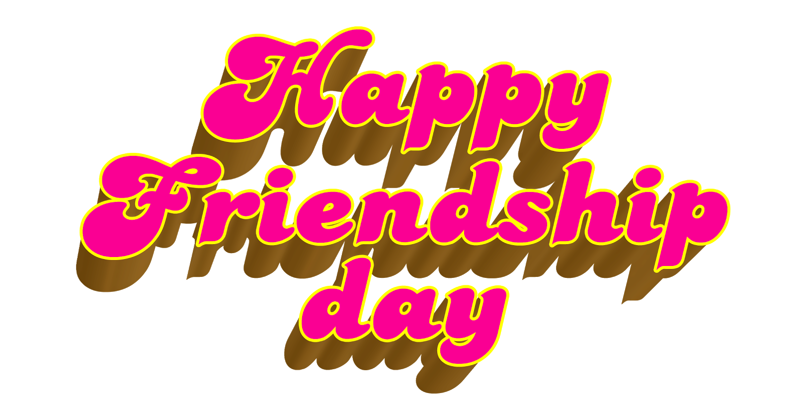 Free PNG Happy Friendship Day.