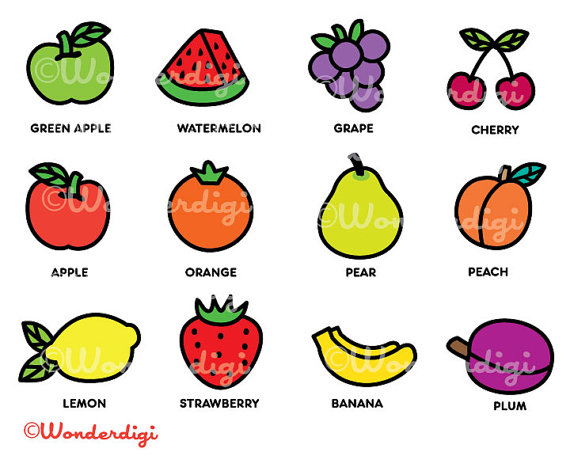 Fruits Clipart.