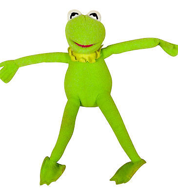 Disney Kermit The frog Plush Stuffed Animal Muppets Med size.