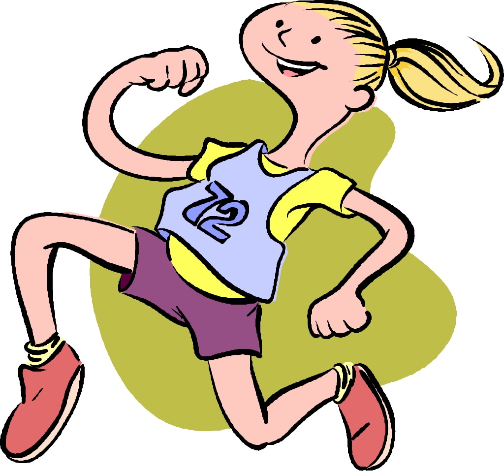 Free Clip art of Person Running Clipart #575 Best Girls Silhouette.