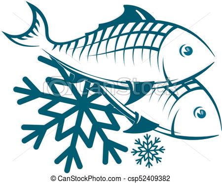 Frozen fish symbol.