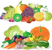 Fruit and Vegetables Clipart.