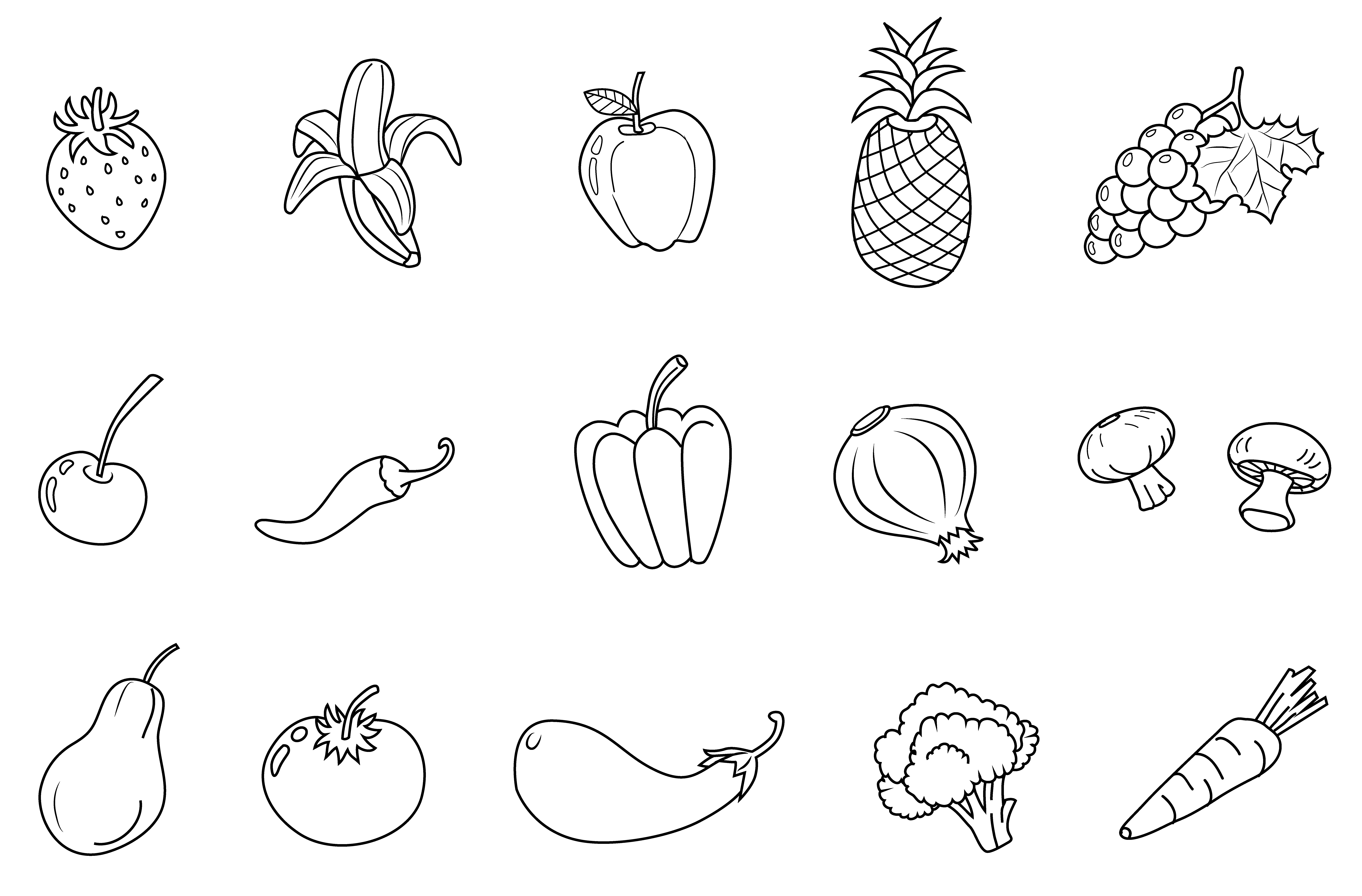 1208 Fruits And Vegetables free clipart.