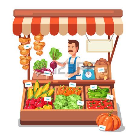 Vegetable Market Clipart.