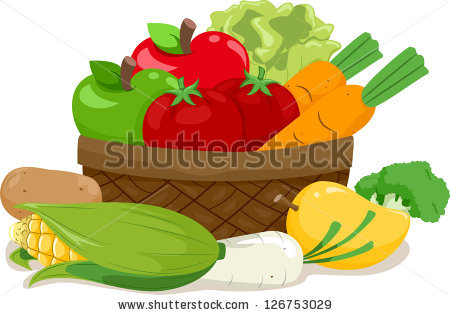 Vegetable Basket Stock Images, Royalty.