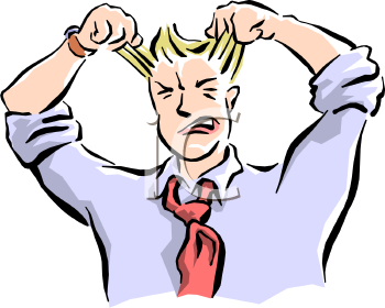 Man Frustrated Clipart.