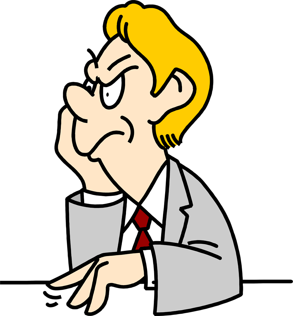 Frustrated Businessman Clipart.