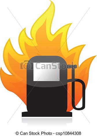 Burning Fossil Fuels Clipart.