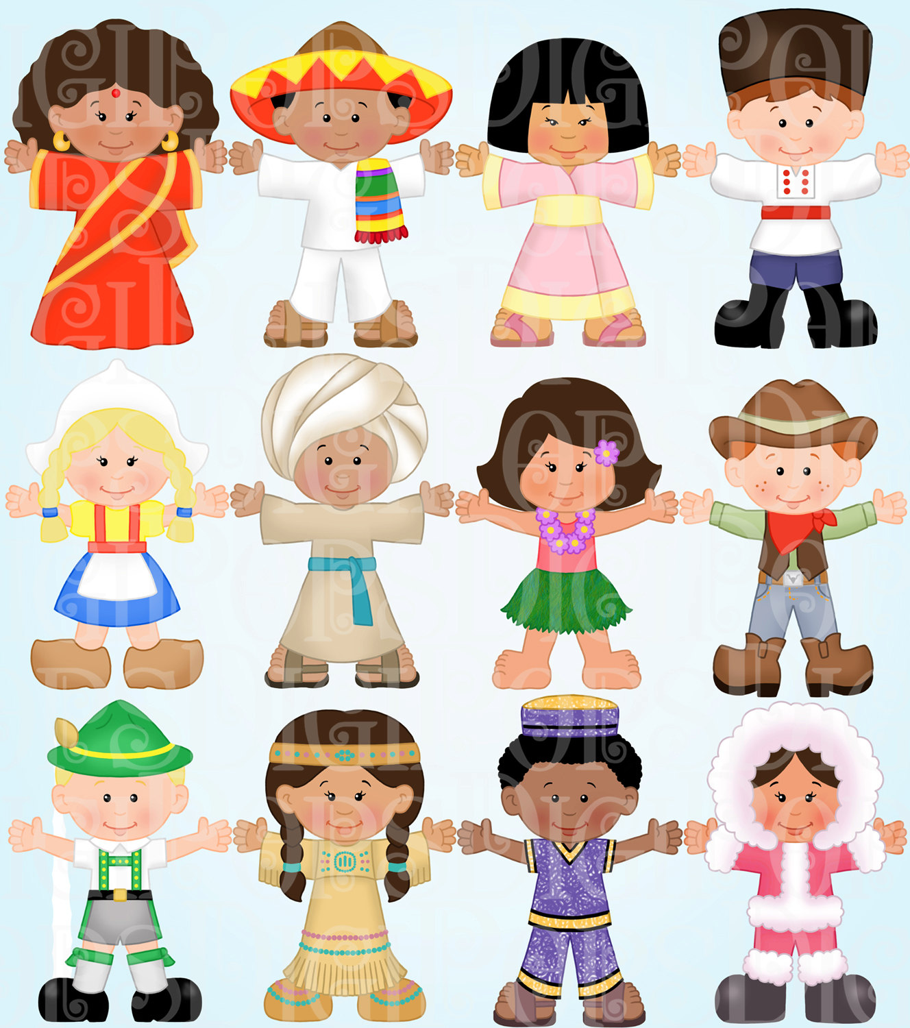 Childrens clipart collection full download.