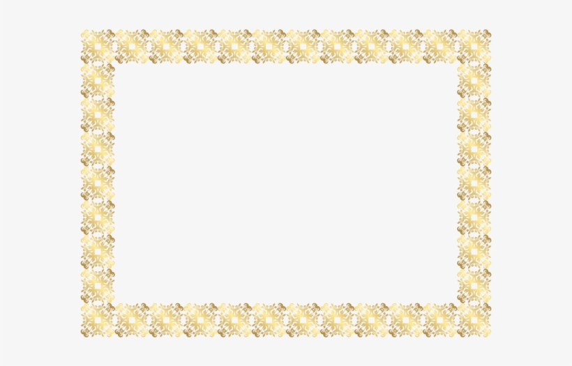 Gold Frame Border Png Clip Art Image.