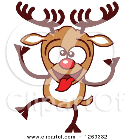 Funny Reindeer Clipart.
