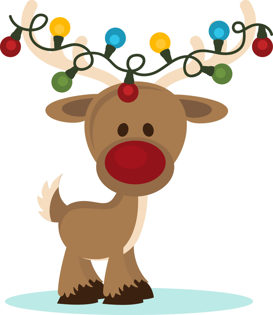 funny christmas reindeer clipart - Clipground