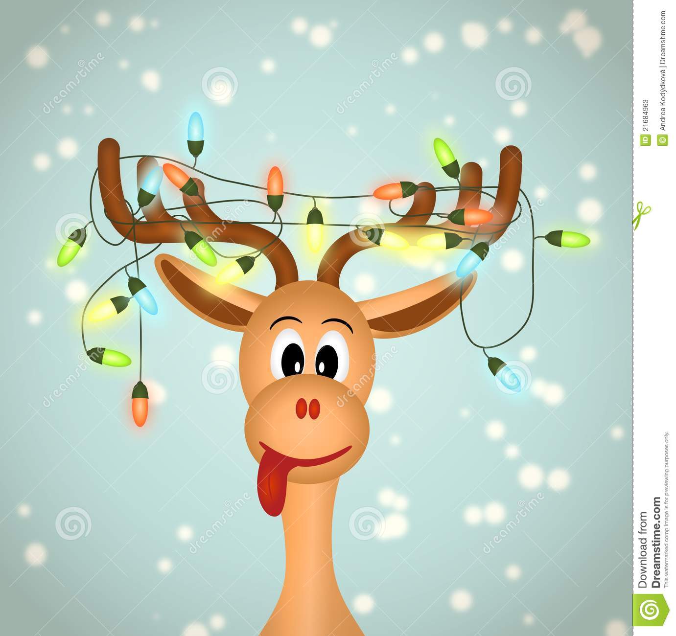 Christmas Reindeer Clipart - aiomsdesign