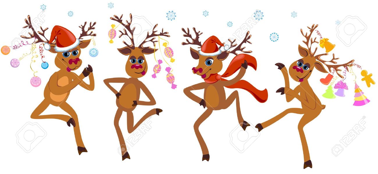Funny Christmas Reindeer Clipart Clipground