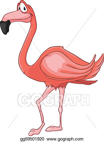 funny flamingo clipart