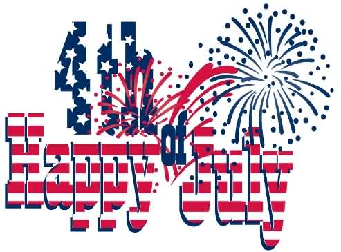 Happy Fourth Of July Clipart.