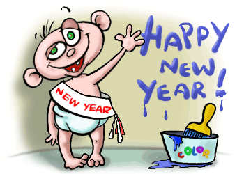 Happy New Year Animated Clipart.