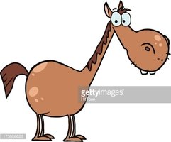 Funny Horse stock vectors.