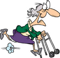 Funny Old Lady Clipart.