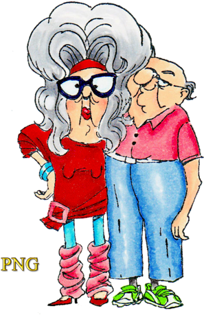 Download Funny Old People Vector Clipart.