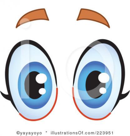 Person With Funny Eyes Clipart.