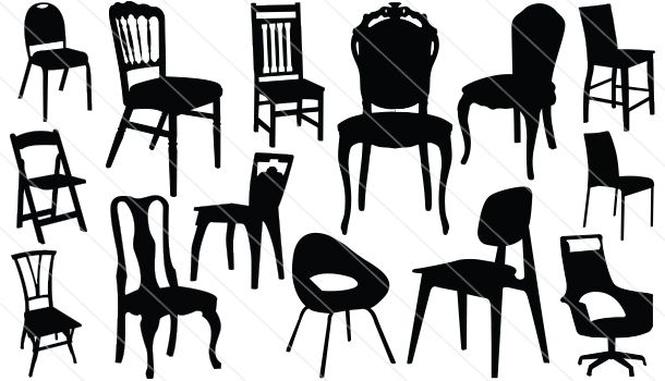 Chair Silhouette Vector (14).