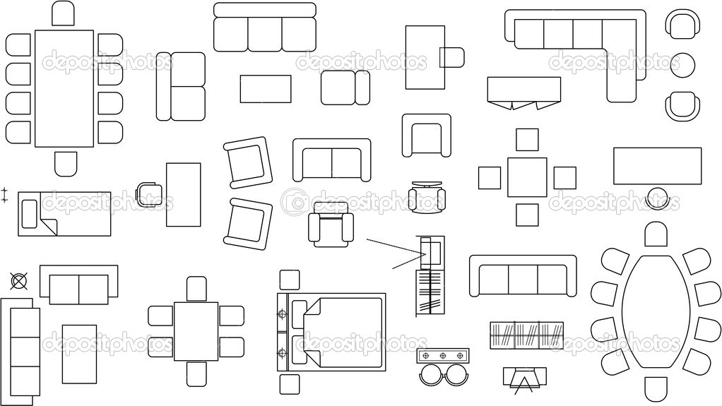 Floor Plan Furniture Symbols 12.