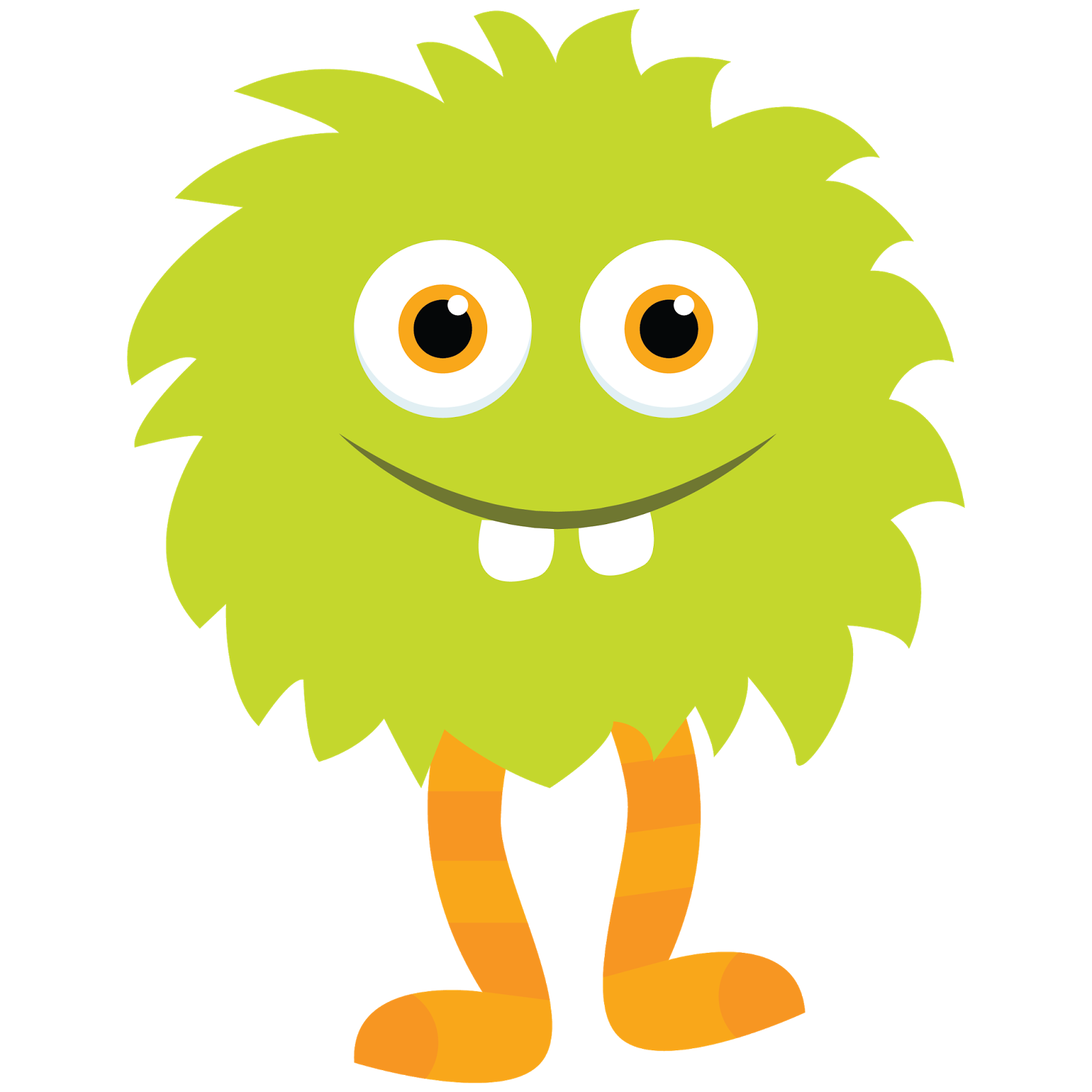 Fuzzy monster clipart.