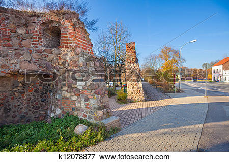 Picture of Niederlagetor Gate, Fuerstenwalde, Germany k12078877.