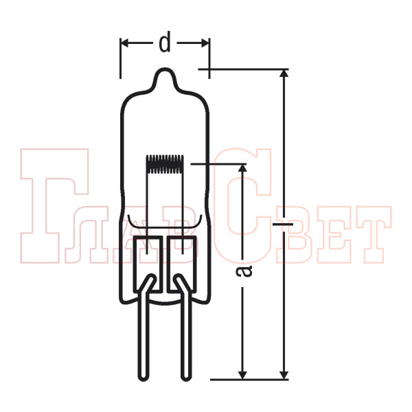 Специальные лампы : 64657 250W 24V G6.35 HLX.