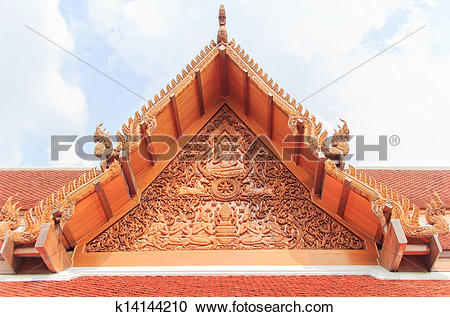 Stock Photography of Thai gable k14144210.