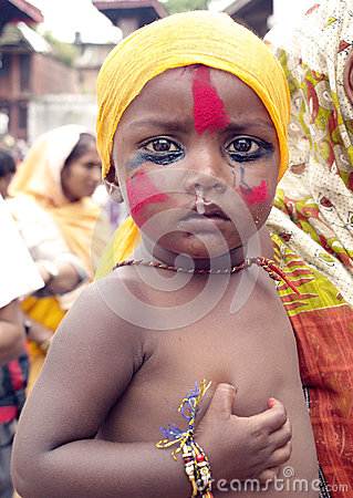 Young Nepali Kid Editorial Stock Image.