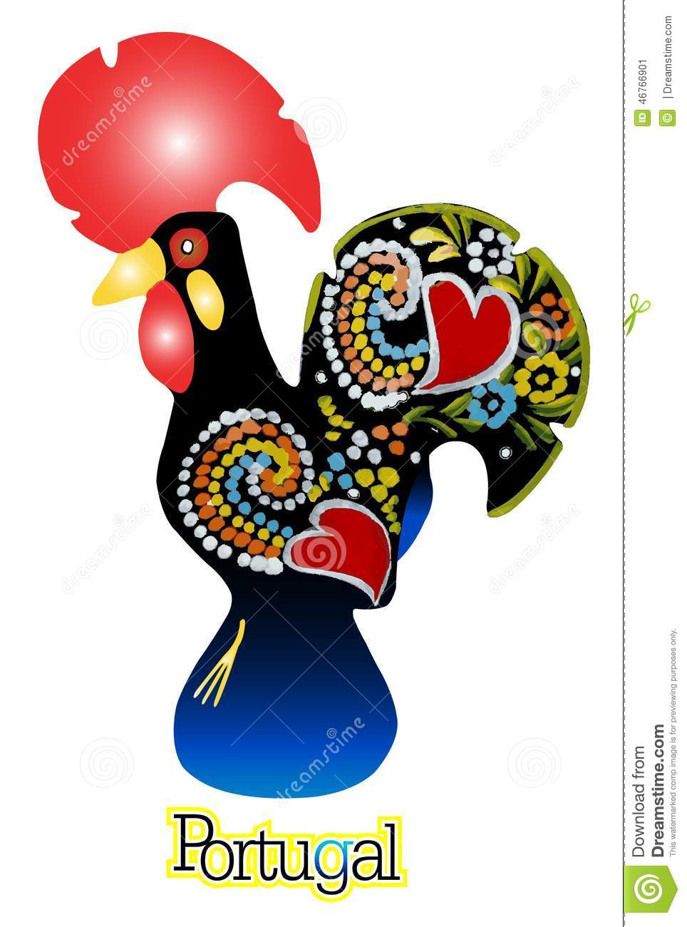 2318 Rooster free clipart.
