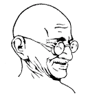 Mahatma gandhi clip art.